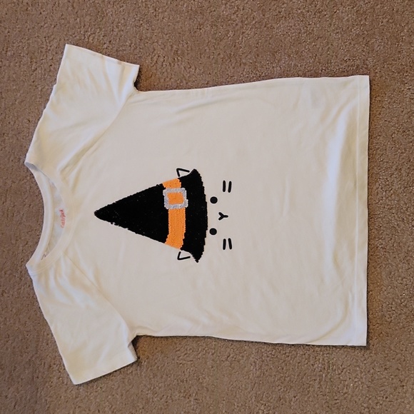 Halloween T-Shirt - Reversible Sequins - Youth Size XL - Picture 1 of 9